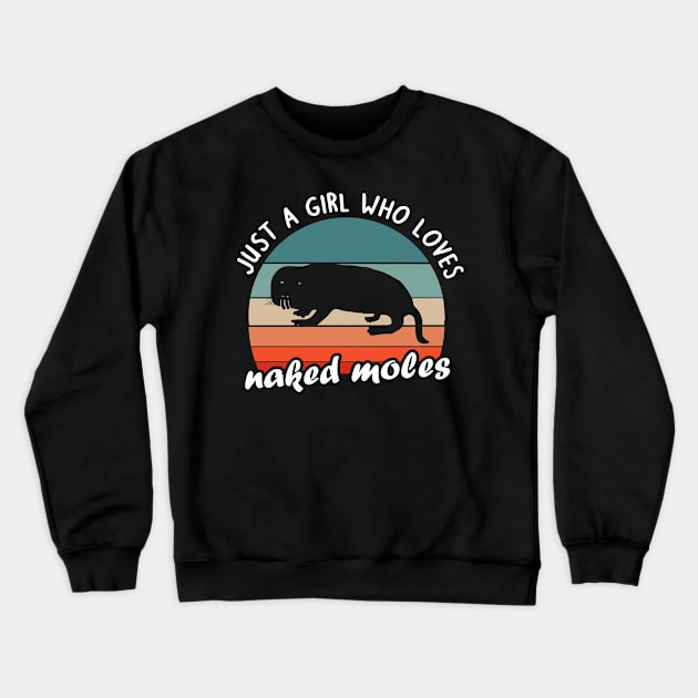 Naked Mole rat women girl design lover gift Crewneck Sweatshirt by FindYourFavouriteDesign